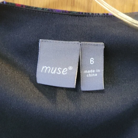 NWT MUSE Purple Artistic Dress - Picture 7 of 9